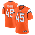 Nate Adkins Denver Broncos Team Game Jersey - Orange