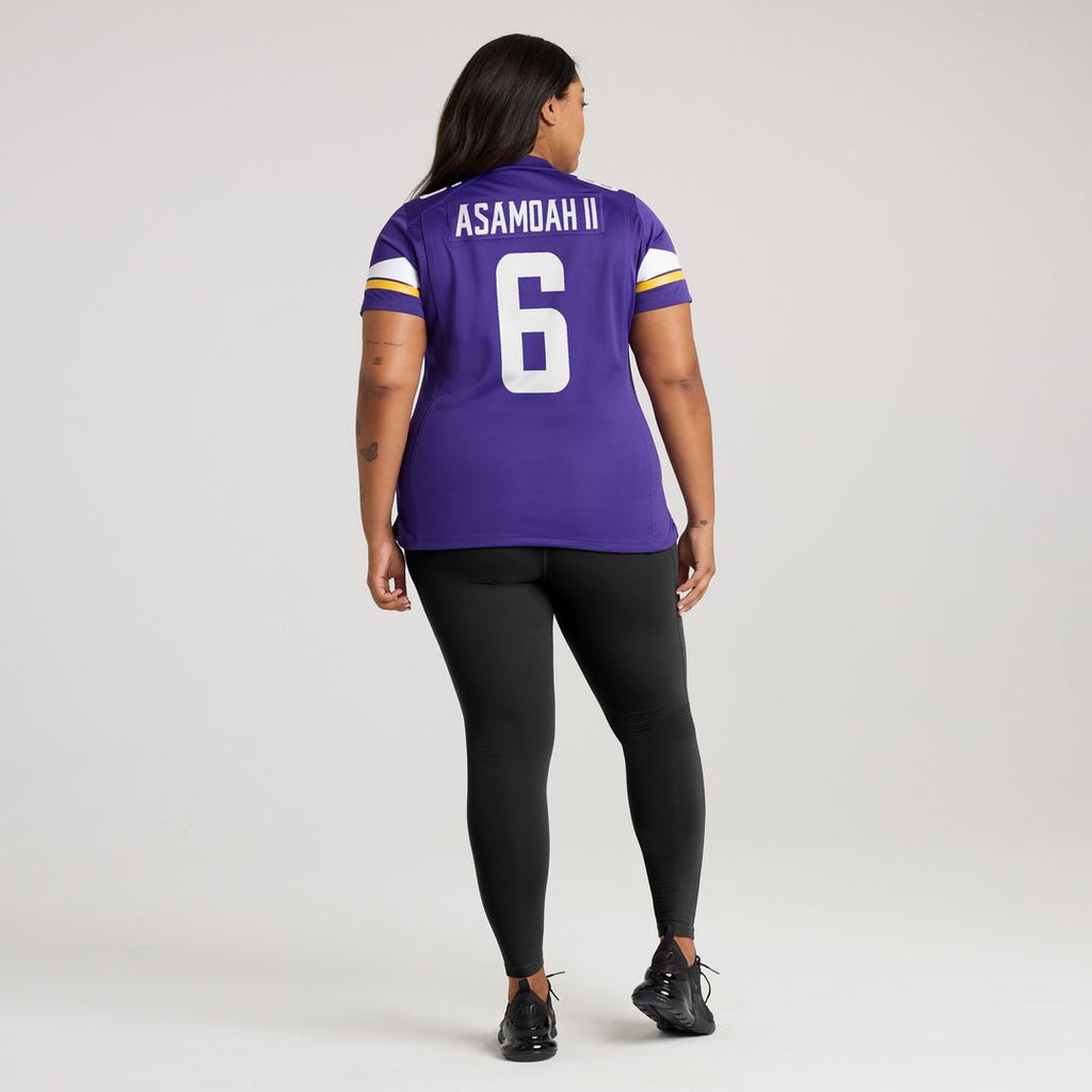 Brian Asamoah II Minnesota Vikings Women's Game Jersey - Purple