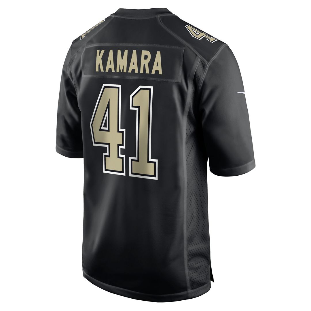 Alvin Kamara New Orleans Saints Fashion Game Jersey - Carbon Black