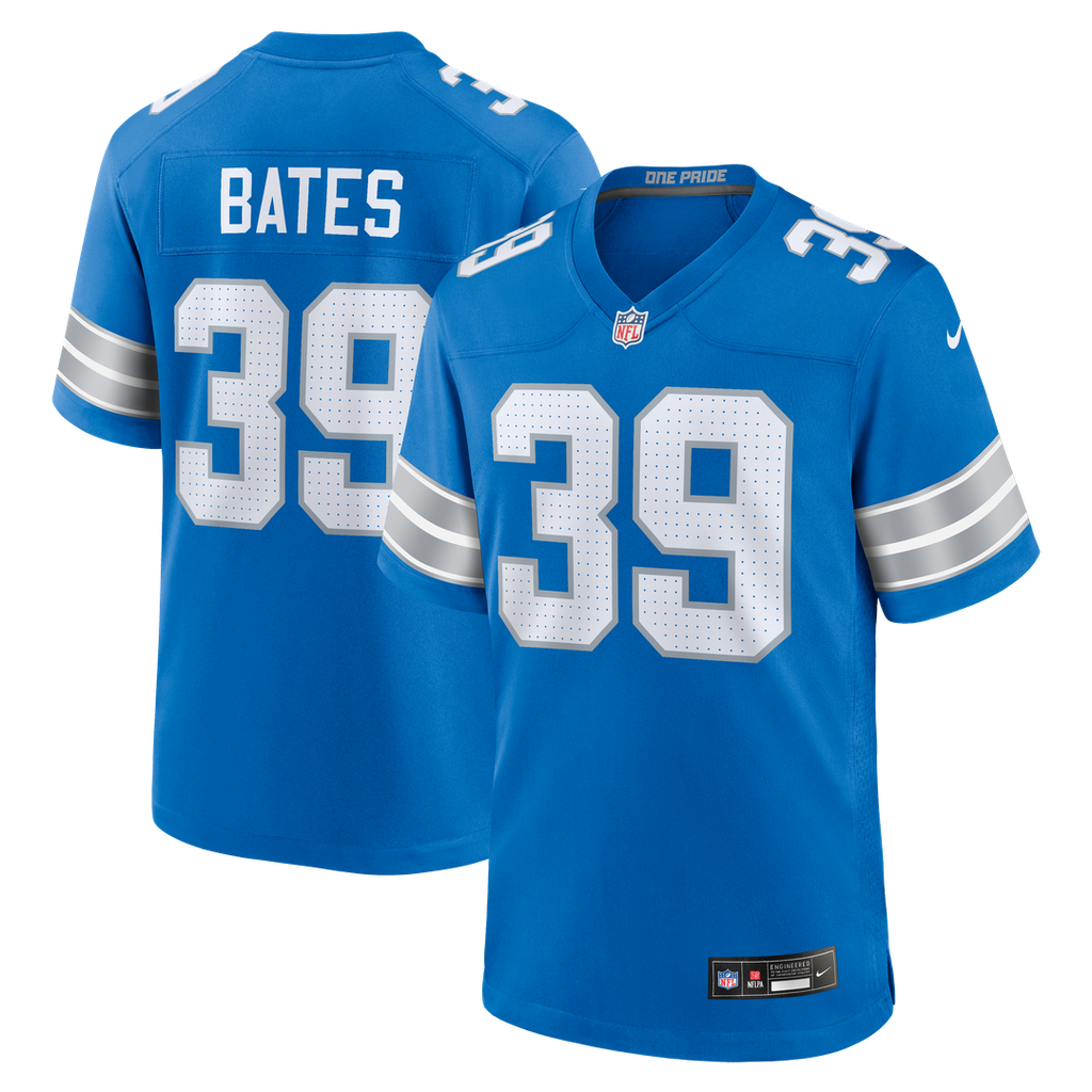 Jake Bates Detroit Lions Team Game Jersey - Blue