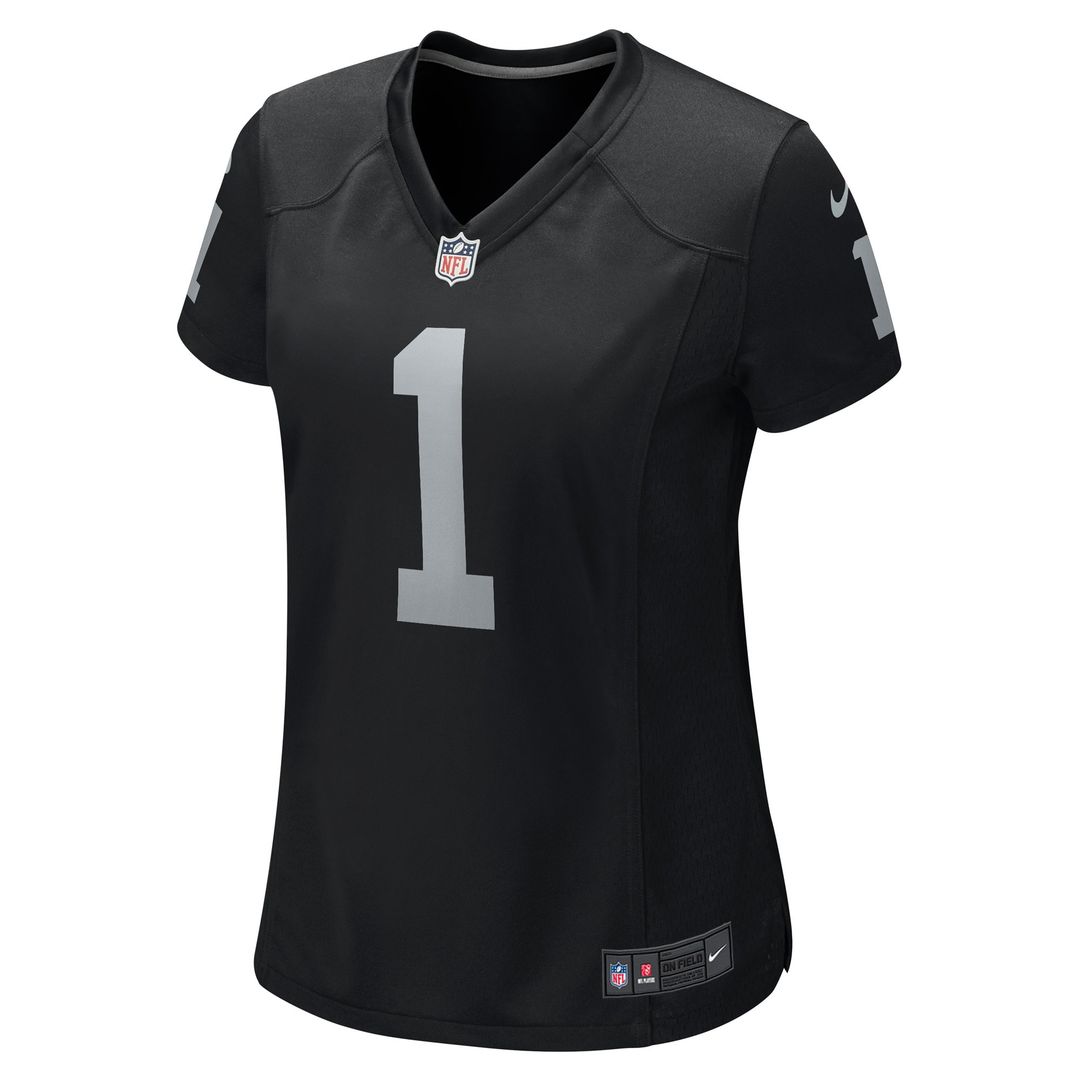 Number 1 Bride Las Vegas Raiders Women's Game Jersey - Black