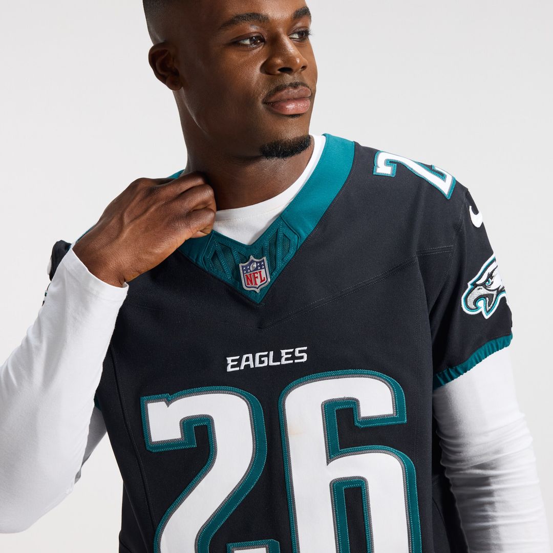 Saquon Barkley Philadelphia Eagles Alternate Vapor F.U.S.E. Elite Jersey - Black