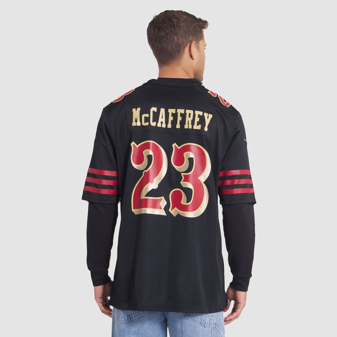 Christian McCaffrey San Francisco 49ers 2025 Rivalries Collection Game Jersey - Black
