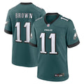 A.J. Brown Philadelphia Eagles Nike Team Game Jersey - Midnight Green