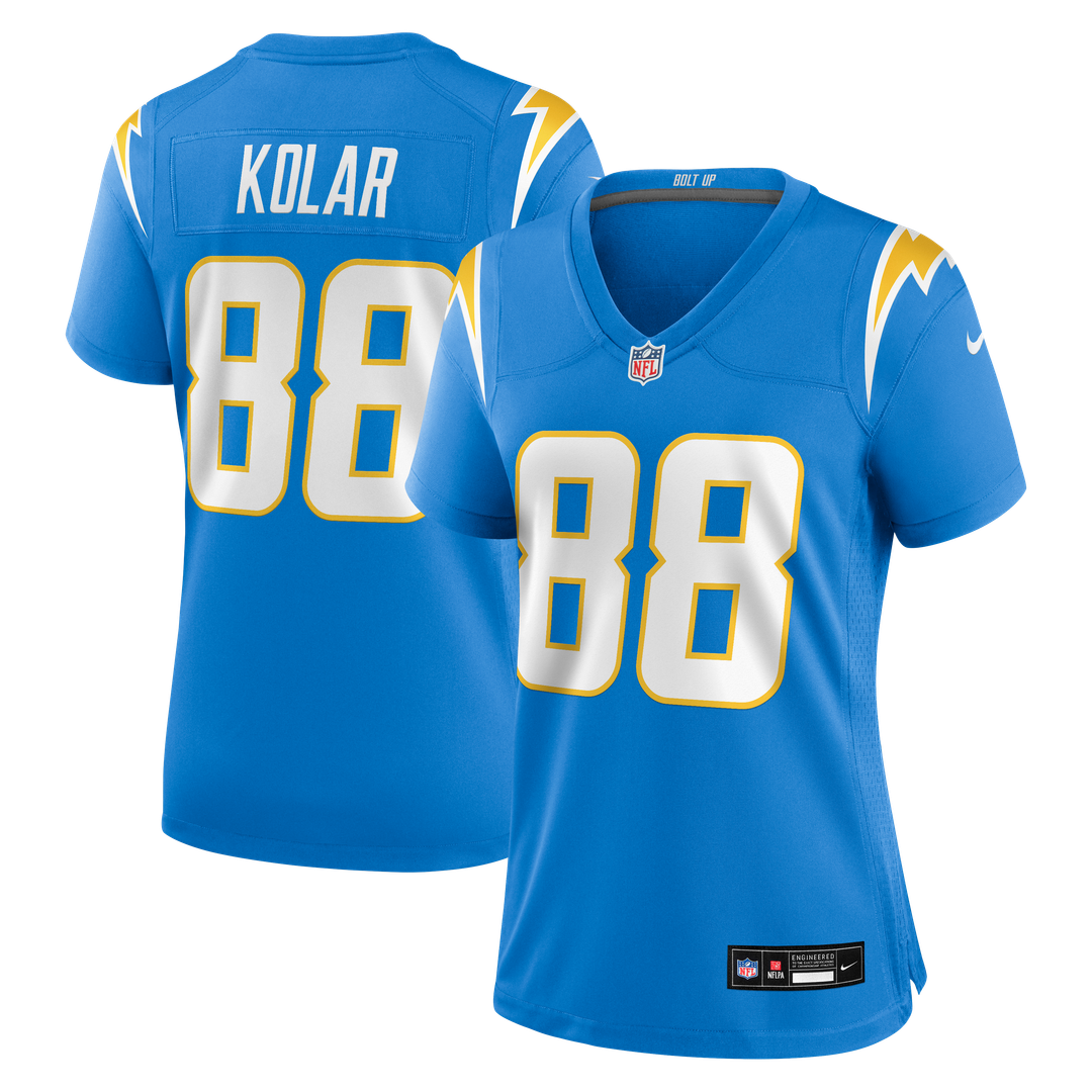 Charlie Kolar Los Angeles Chargers Women's Team Game Jersey - Powder Blue