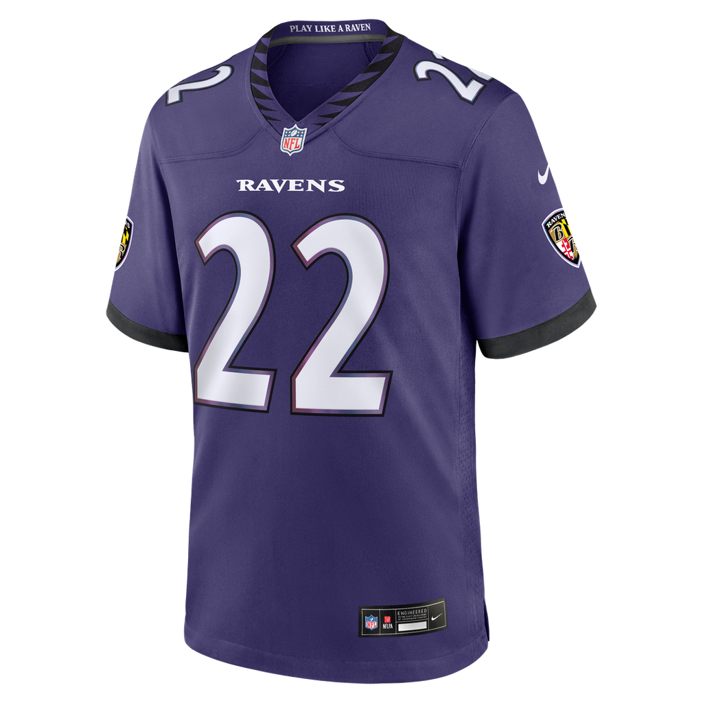 Derrick Henry Baltimore Ravens Team Game Jersey - Purple