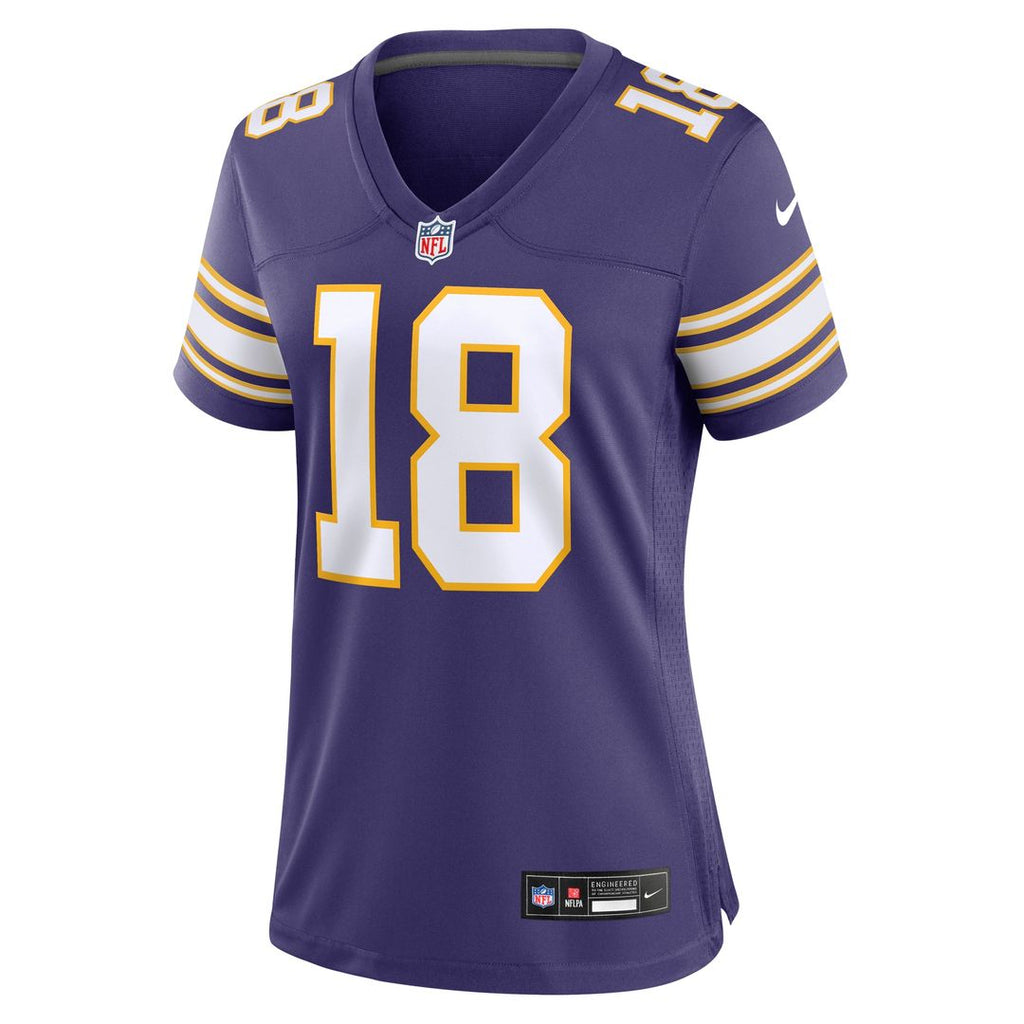 Justin Jefferson Minnesota Vikings Women's Player Jersey - Purple
