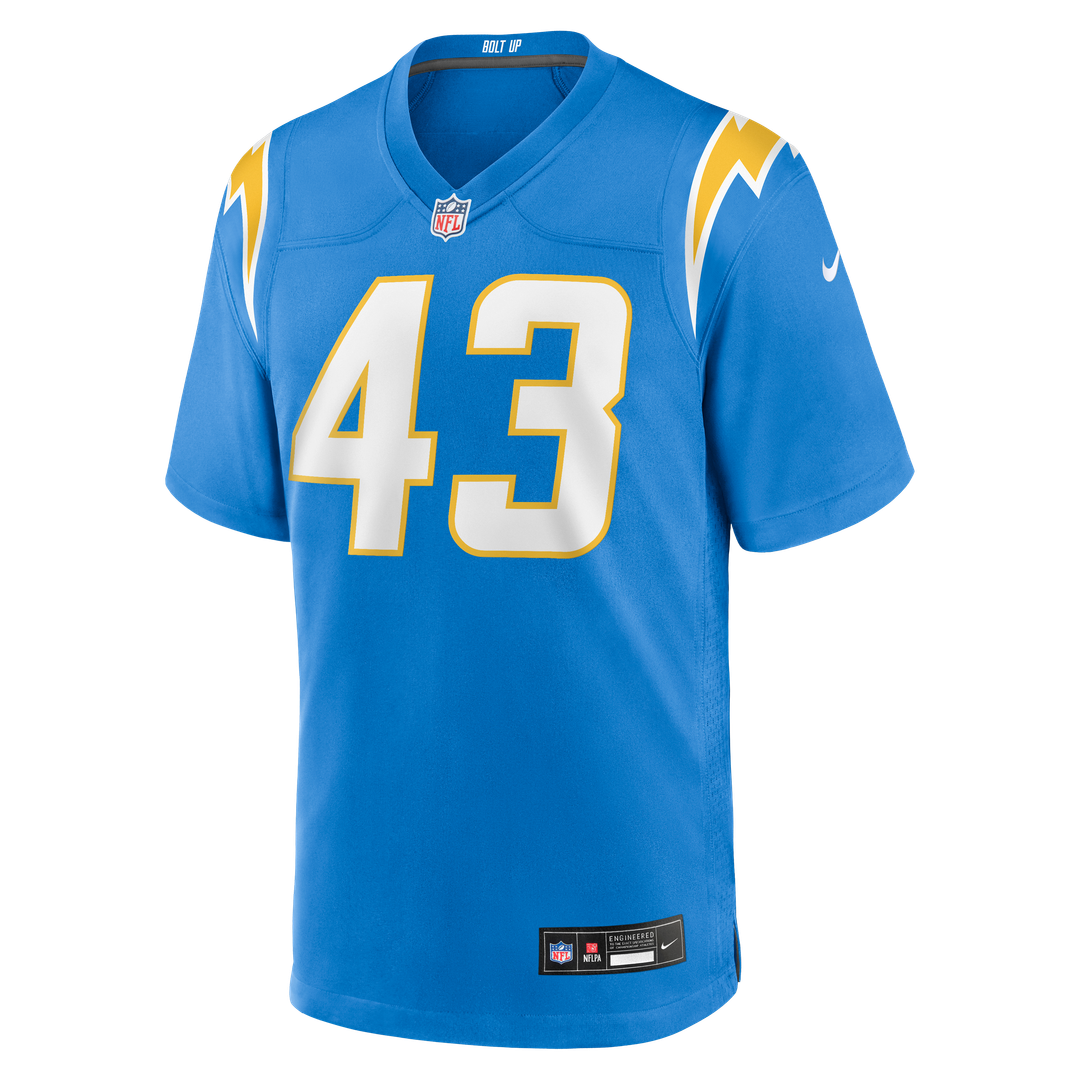 Michael Davis Los Angeles Chargers Game Jersey - Powder Blue
