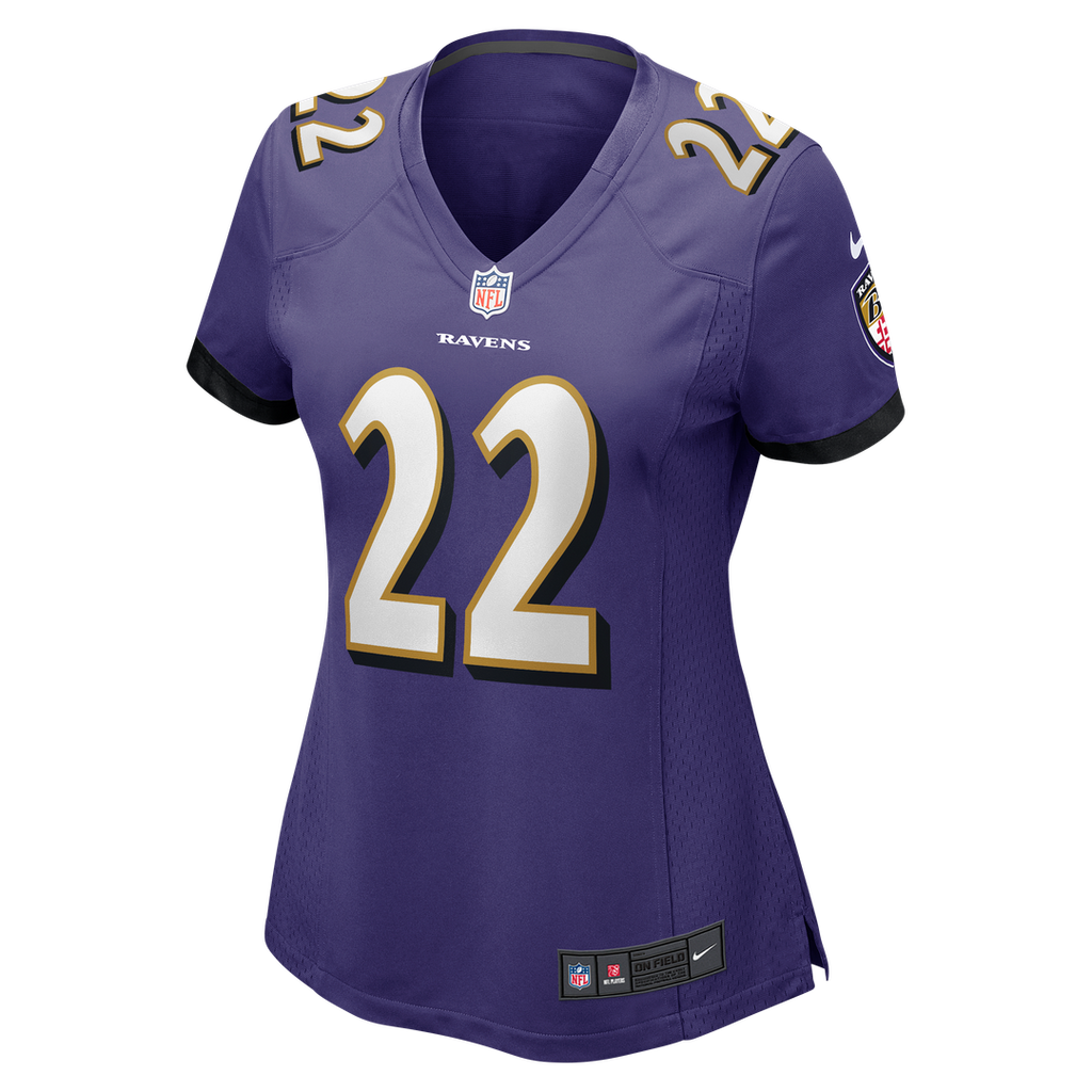 Derrick Henry Baltimore Ravens Women's Game Player Jersey - Purple