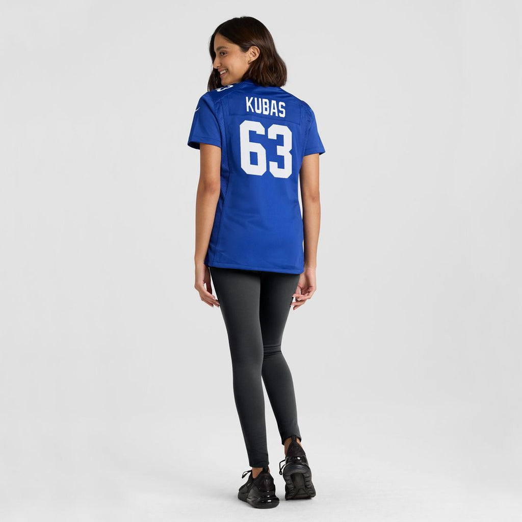 Jake Kubas New York Giants Women's Game Jersey - Royal