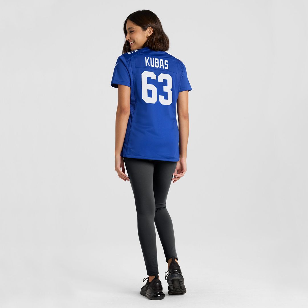 Jake Kubas New York Giants Women's Game Jersey - Royal