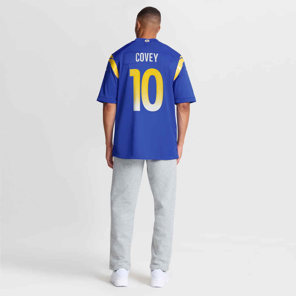 Britain Covey Los Angeles Rams Team Game Jersey - Royal