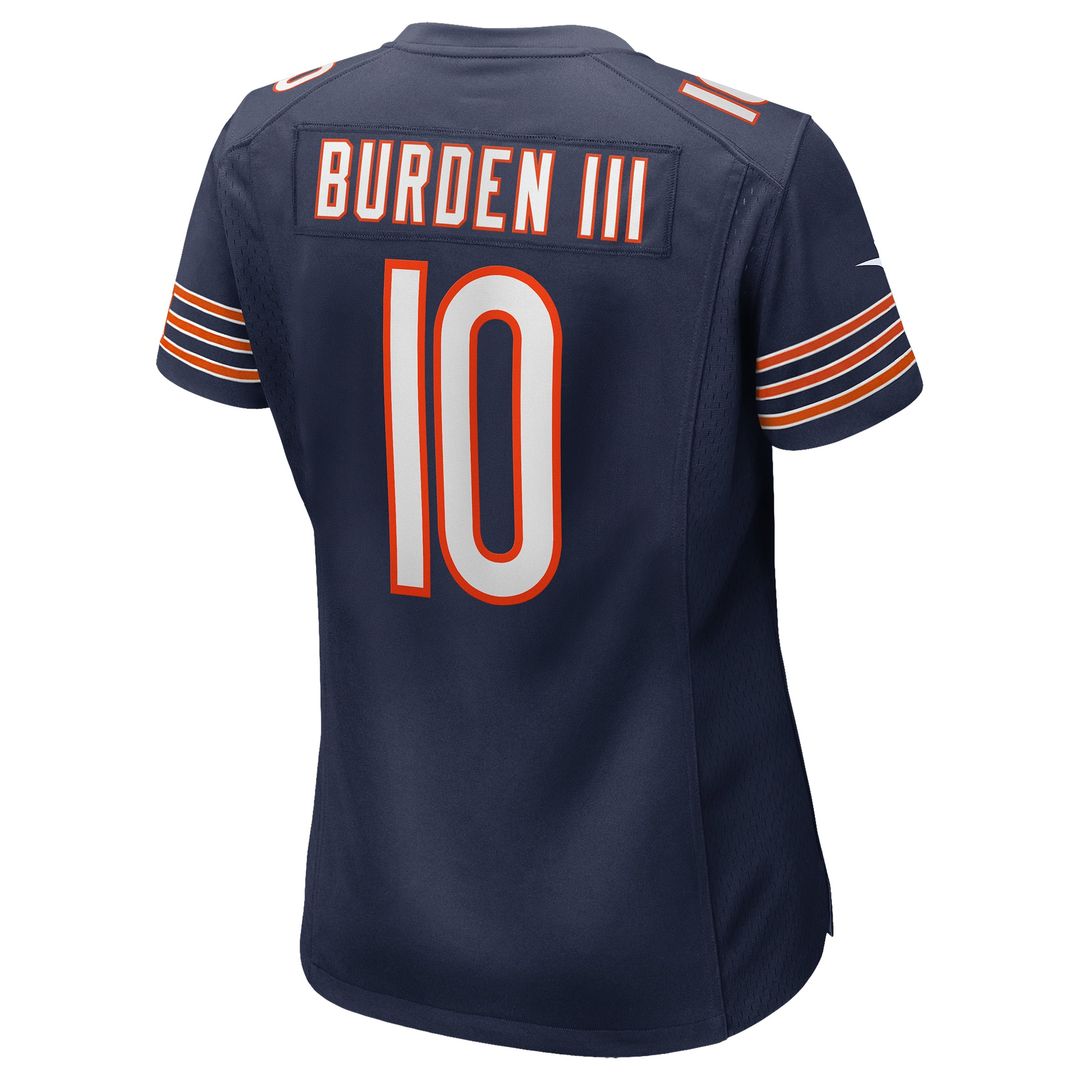 Luther Burden III Chicago Bears Women's Team Game Jersey - Navy