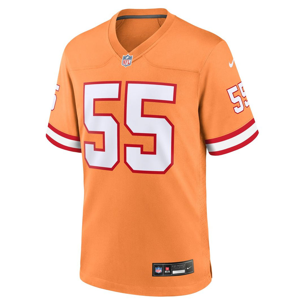 Derrick Brooks Tampa Bay Buccaneers Throwback Game Jersey - Orange