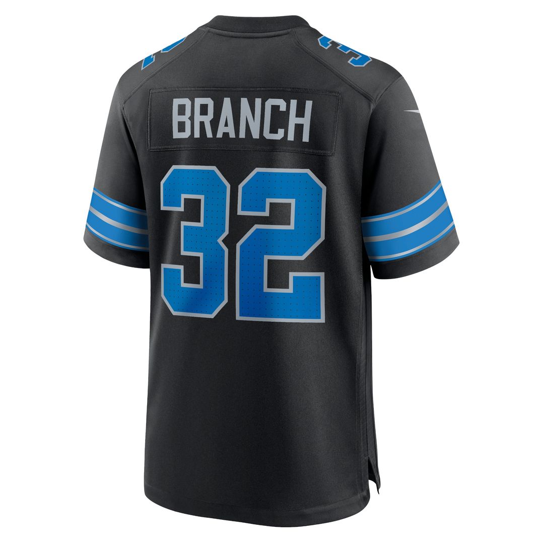 Brian Branch Detroit Lions Alternate Game Jersey - Black