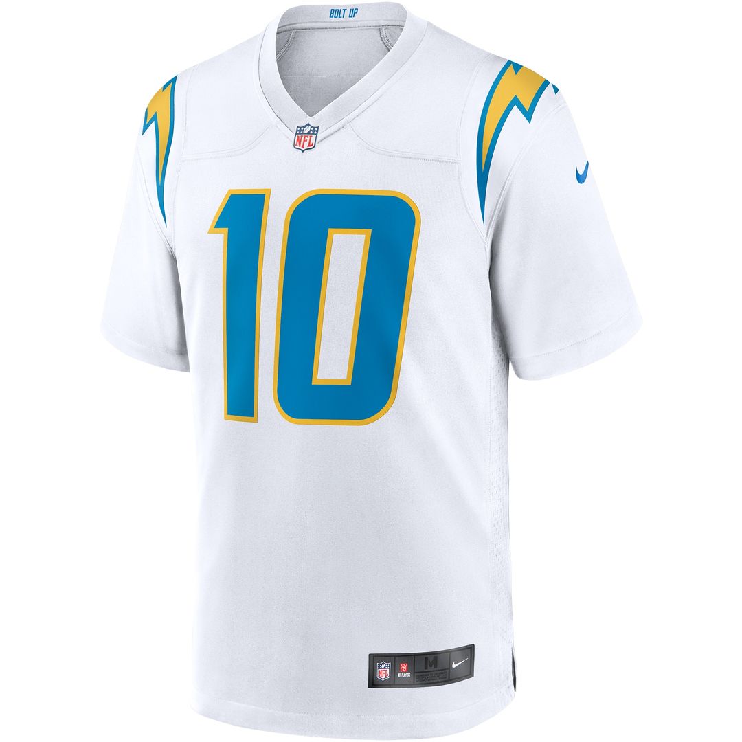 Justin Herbert Los Angeles Chargers Game Jersey - White