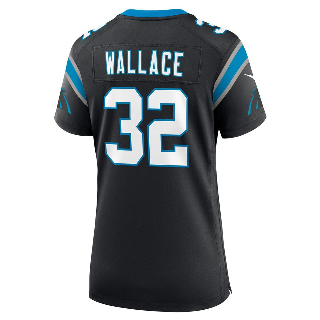 Trevin Wallace Carolina Panthers Women's Team Game Jersey - Black