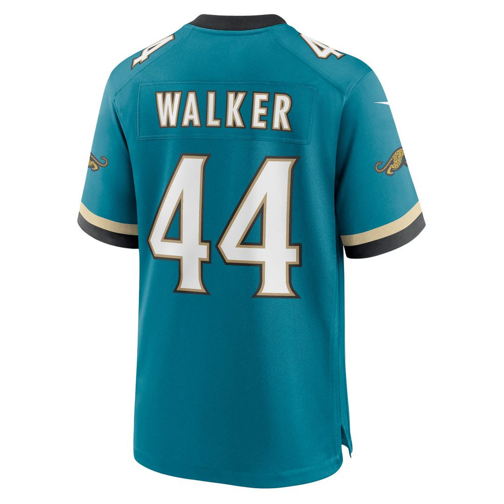 Travon Walker Jacksonville Jaguars Prowler Throwback Player Game Jersey - Teal