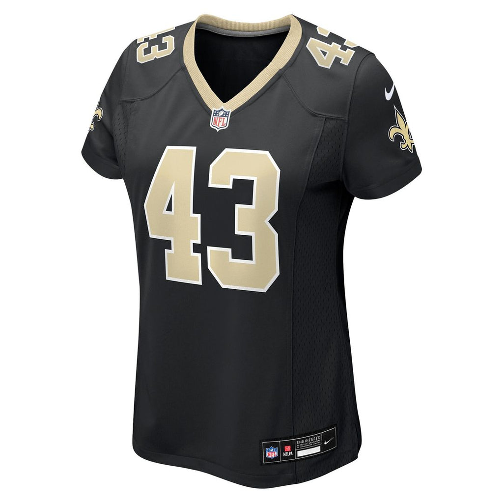 Michael Davis New Orleans Saints Women's Team Game Jersey - Black