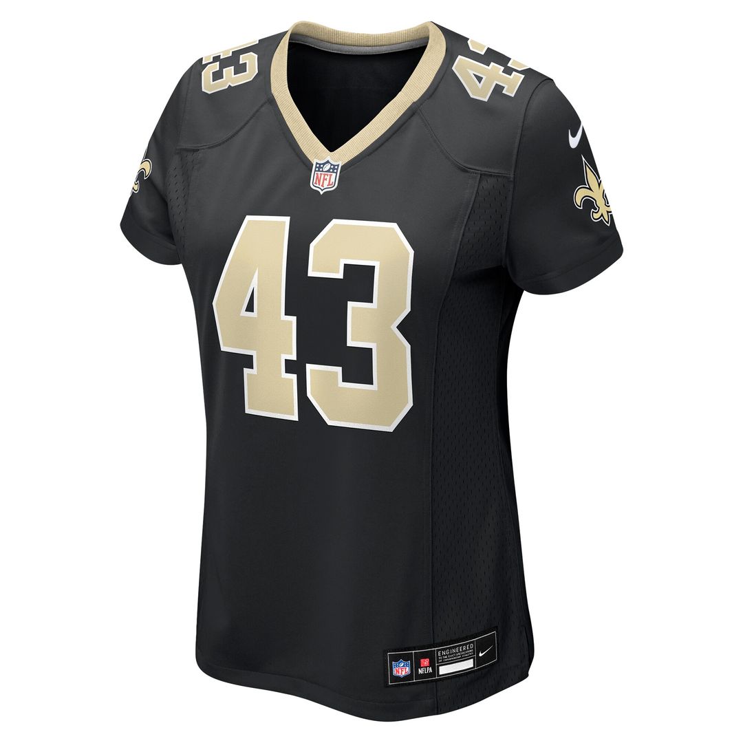 Michael Davis New Orleans Saints Women's Team Game Jersey - Black