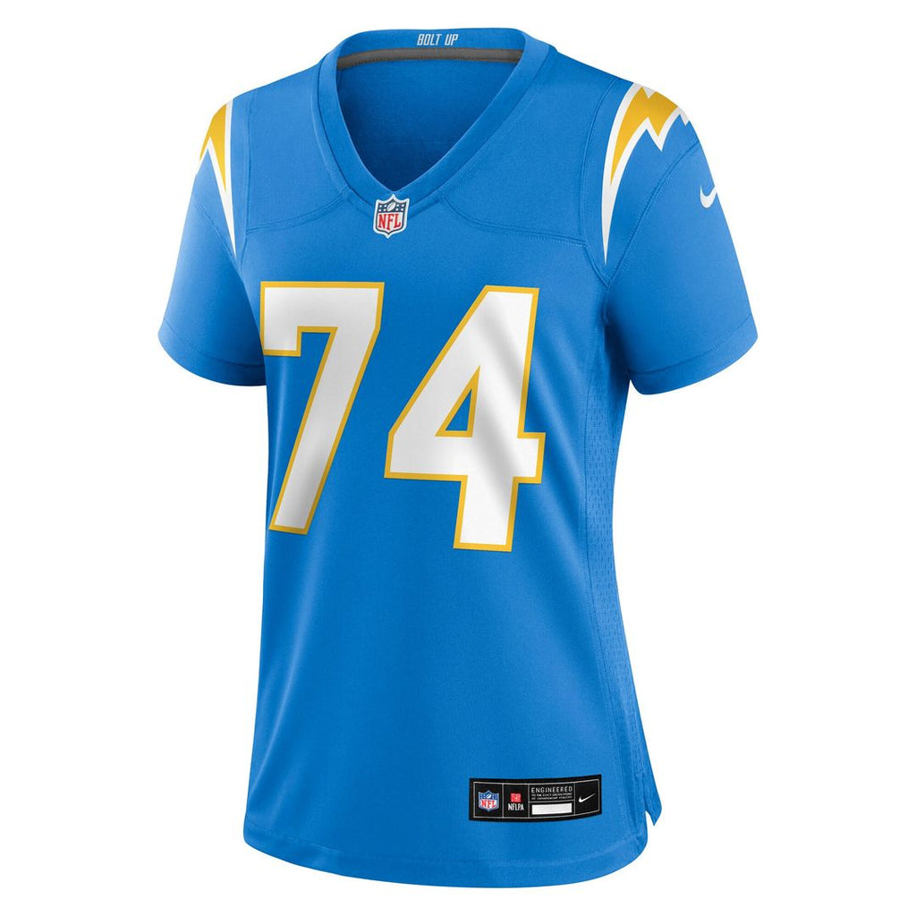 Kayode Awosika Los Angeles Chargers Women's Team Game Jersey - Powder Blue