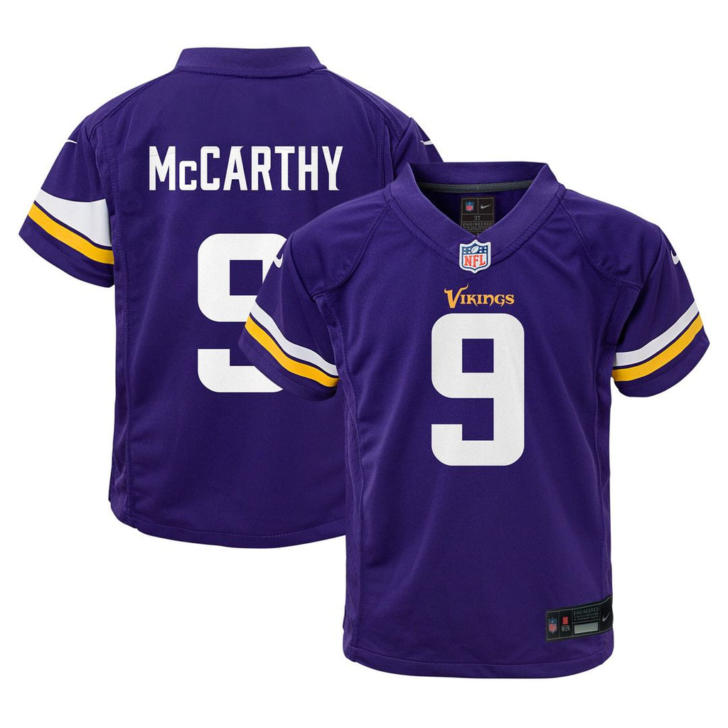 J.J. McCarthy Minnesota Vikings Toddler Game Jersey - Purple