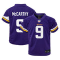 J.J. McCarthy Minnesota Vikings Toddler Game Jersey - Purple