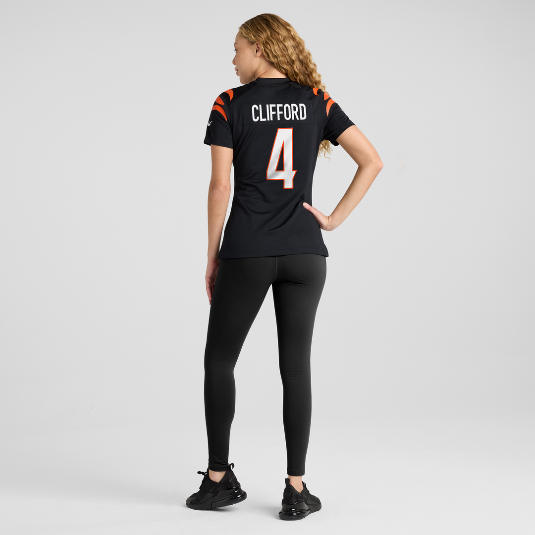 Sean Clifford Cincinnati Bengals Women's Team Game Jersey - Black