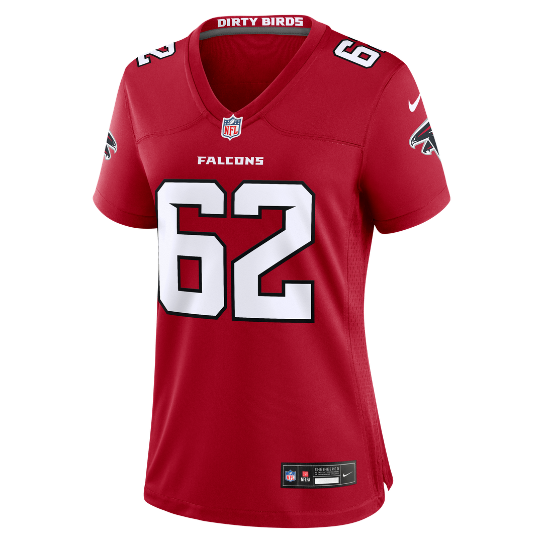 Corey Levin Atlanta Falcons Women's Team Game Jersey - Red