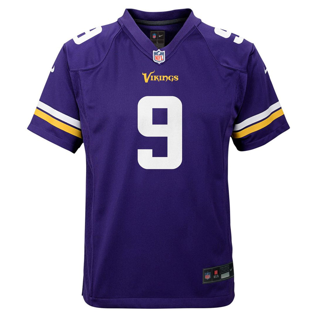 J.J. McCarthy Minnesota Vikings Youth Game Jersey - White