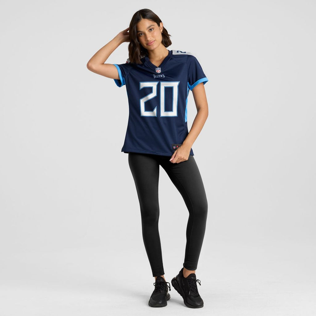 Tony Pollard Tennessee Titans Women's Game Player Jersey - Navy