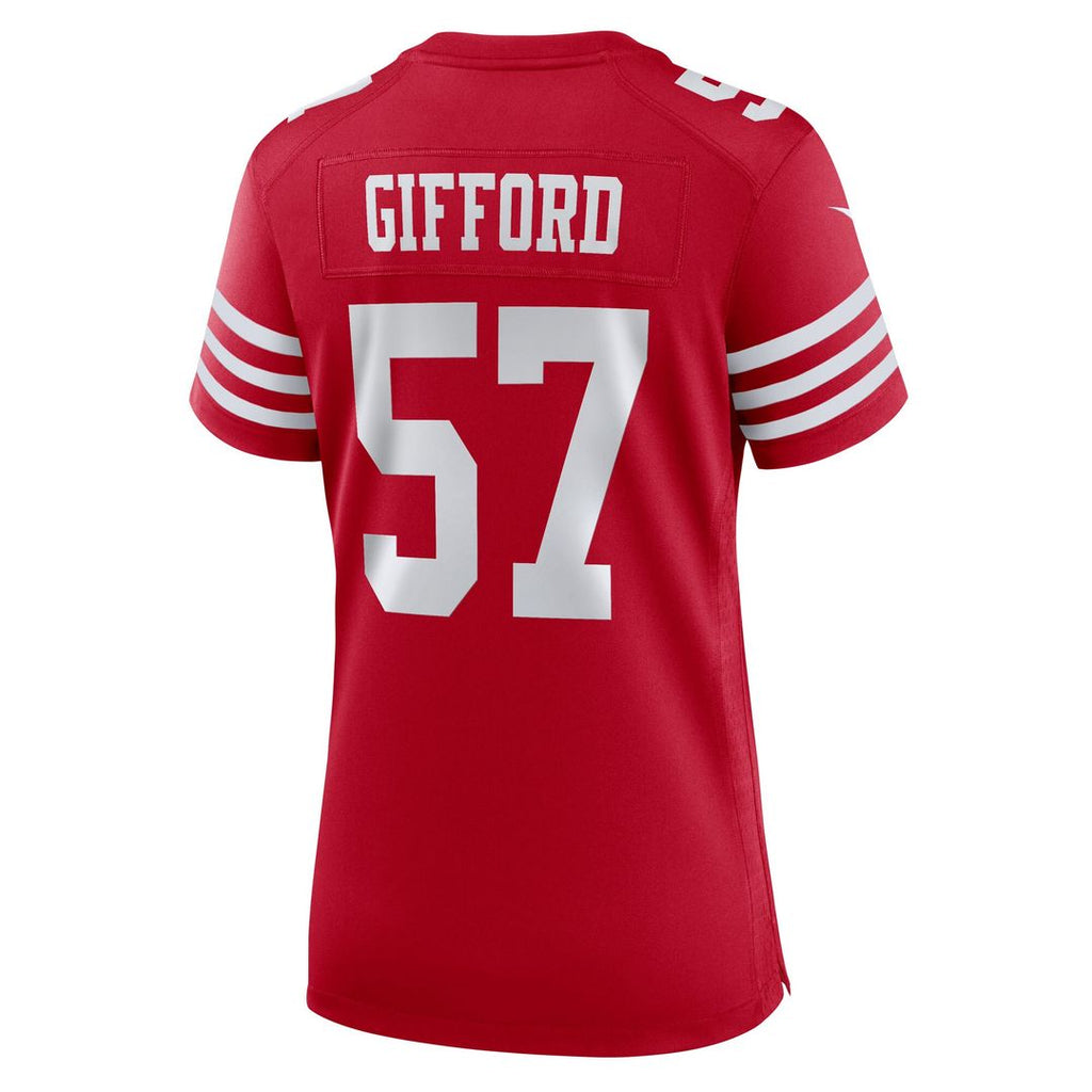 Luke Gifford San Francisco 49ers Women's Team Game Jersey - Scarlet