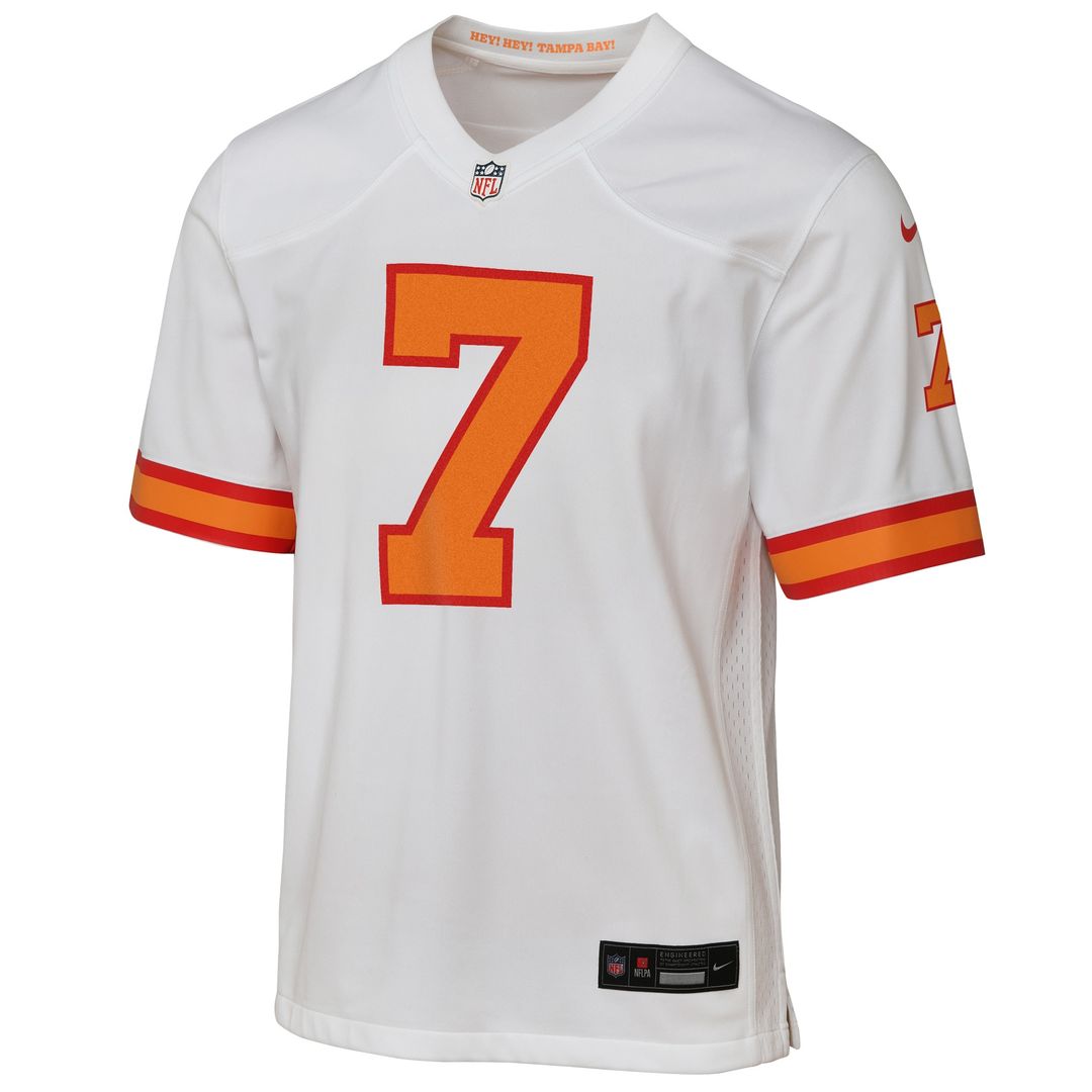 Bucky Irving '76 Tampa Bay Buccaneers Youth Game Jersey - White