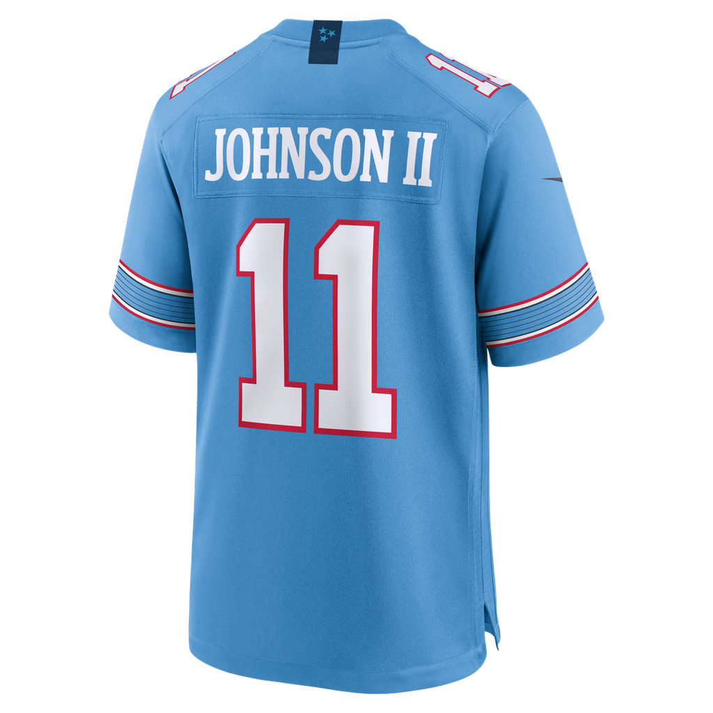 Jermaine Johnson II Tennessee Titans Team Game Jersey - Light Blue