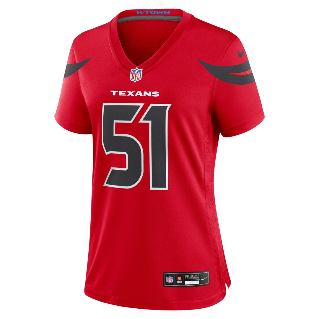 Will Anderson Jr. Houston Texans Women's Alternate Game Jersey - Red