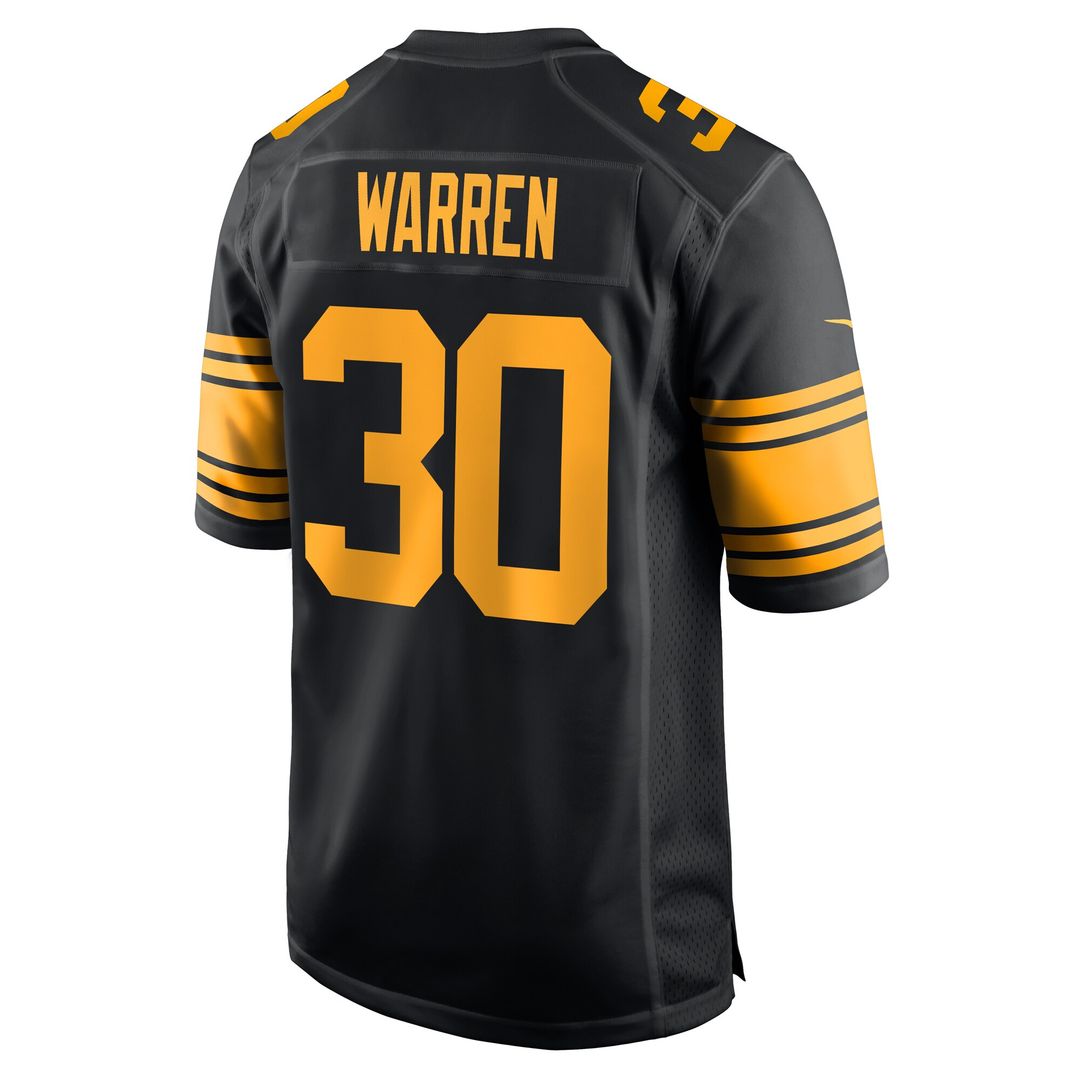 Jaylen Warren Pittsburgh Steelers Alternate Game Jersey - Black