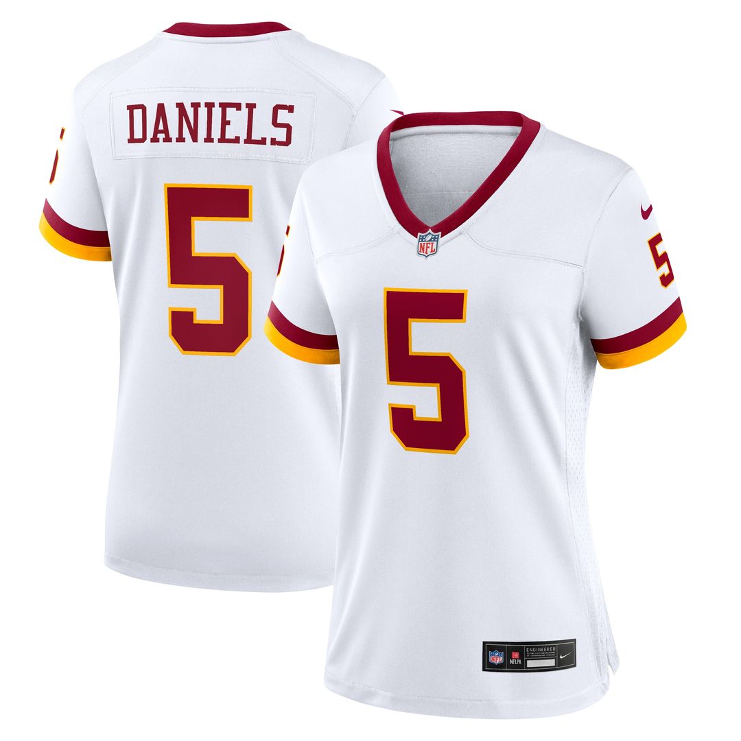 Jayden Daniels Washington Commanders Women's Game Super Bowl Era Jersey - White