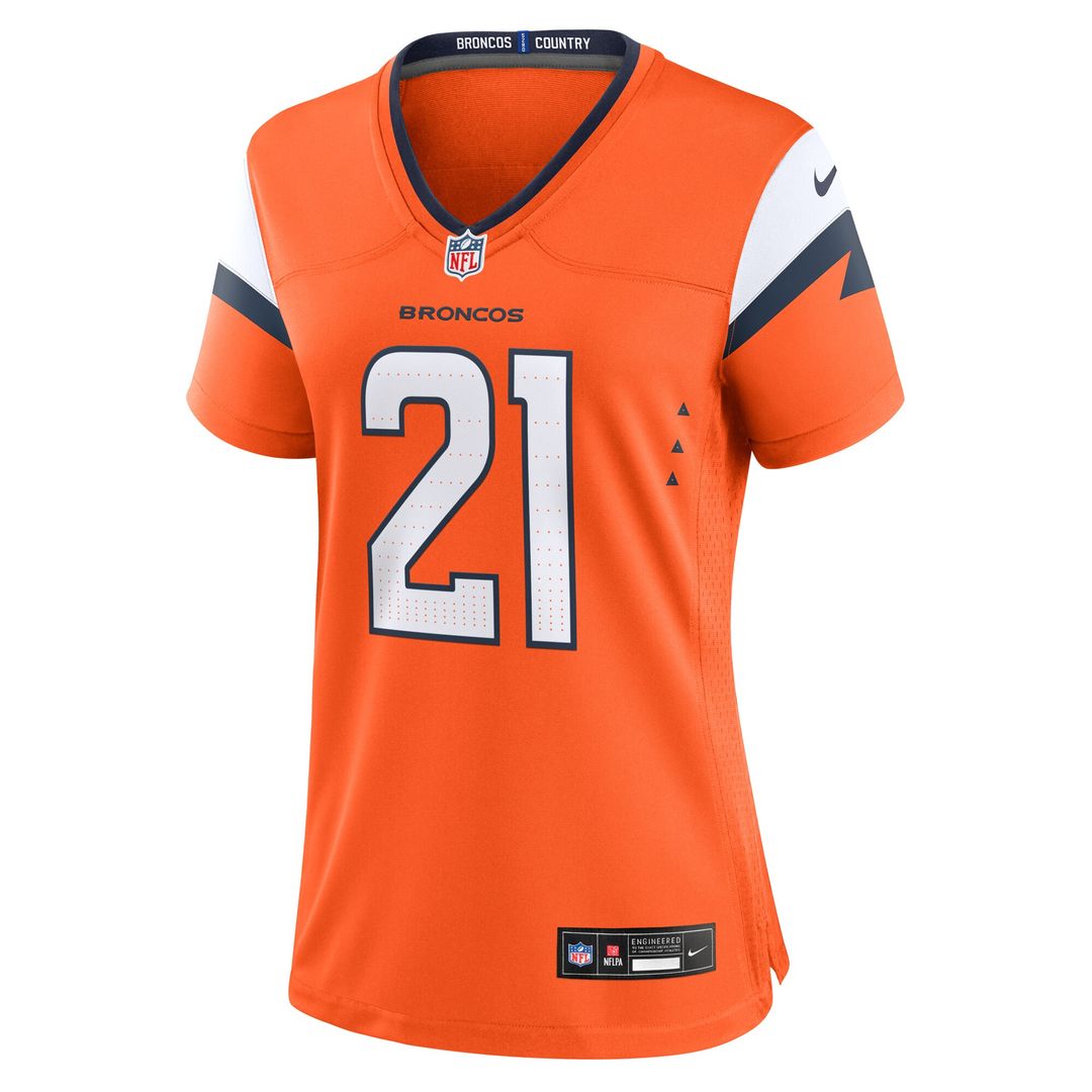 Riley Moss Denver Broncos Women's Team Game Jersey - Orange