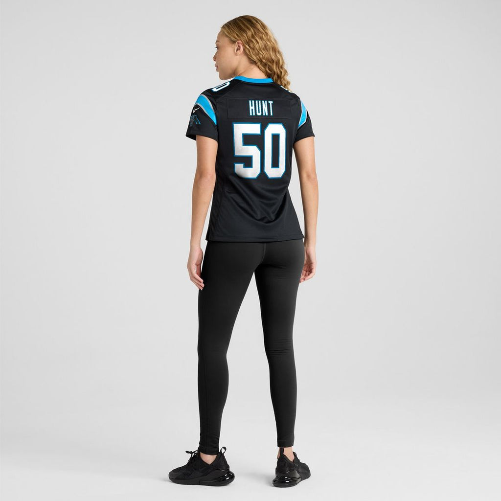 Robert Hunt Carolina Panthers Women's Game Jersey - Black
