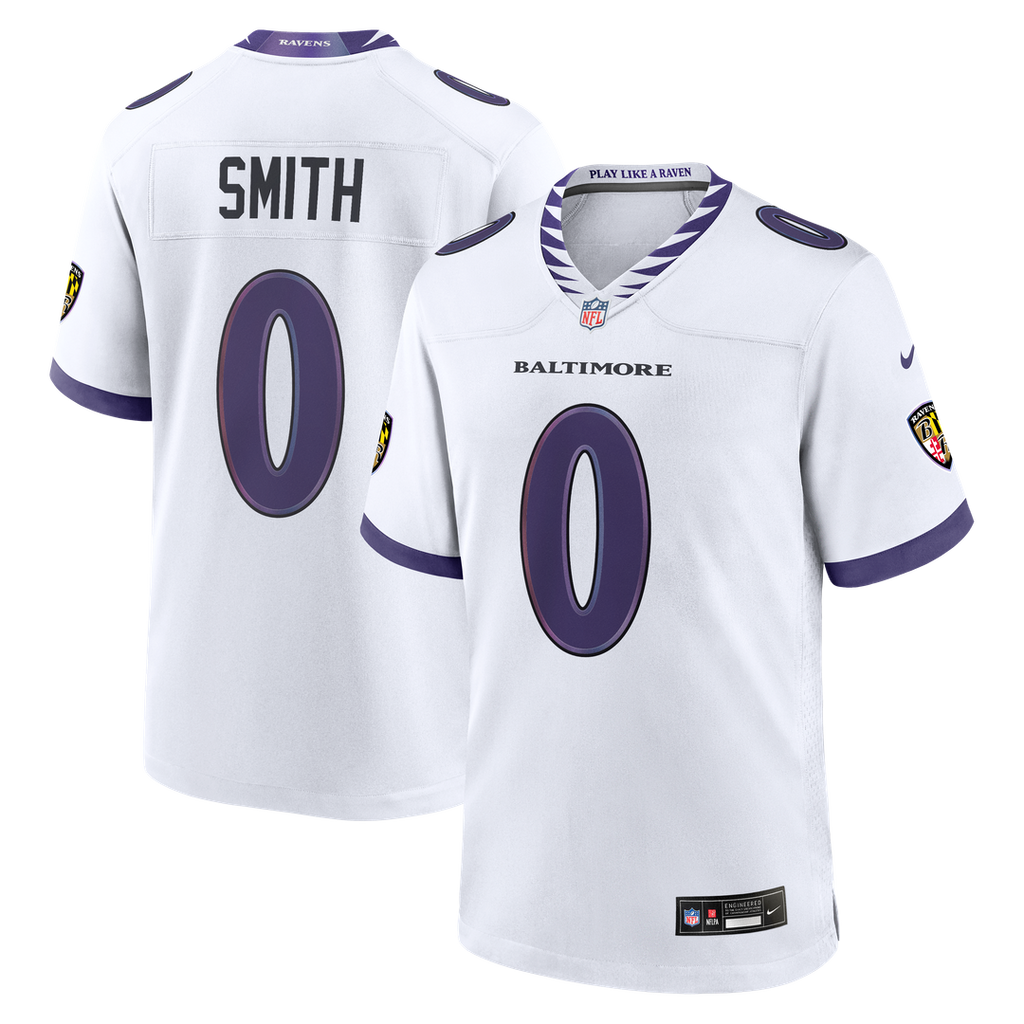 Roquan Smith Baltimore Ravens Game Jersey - White