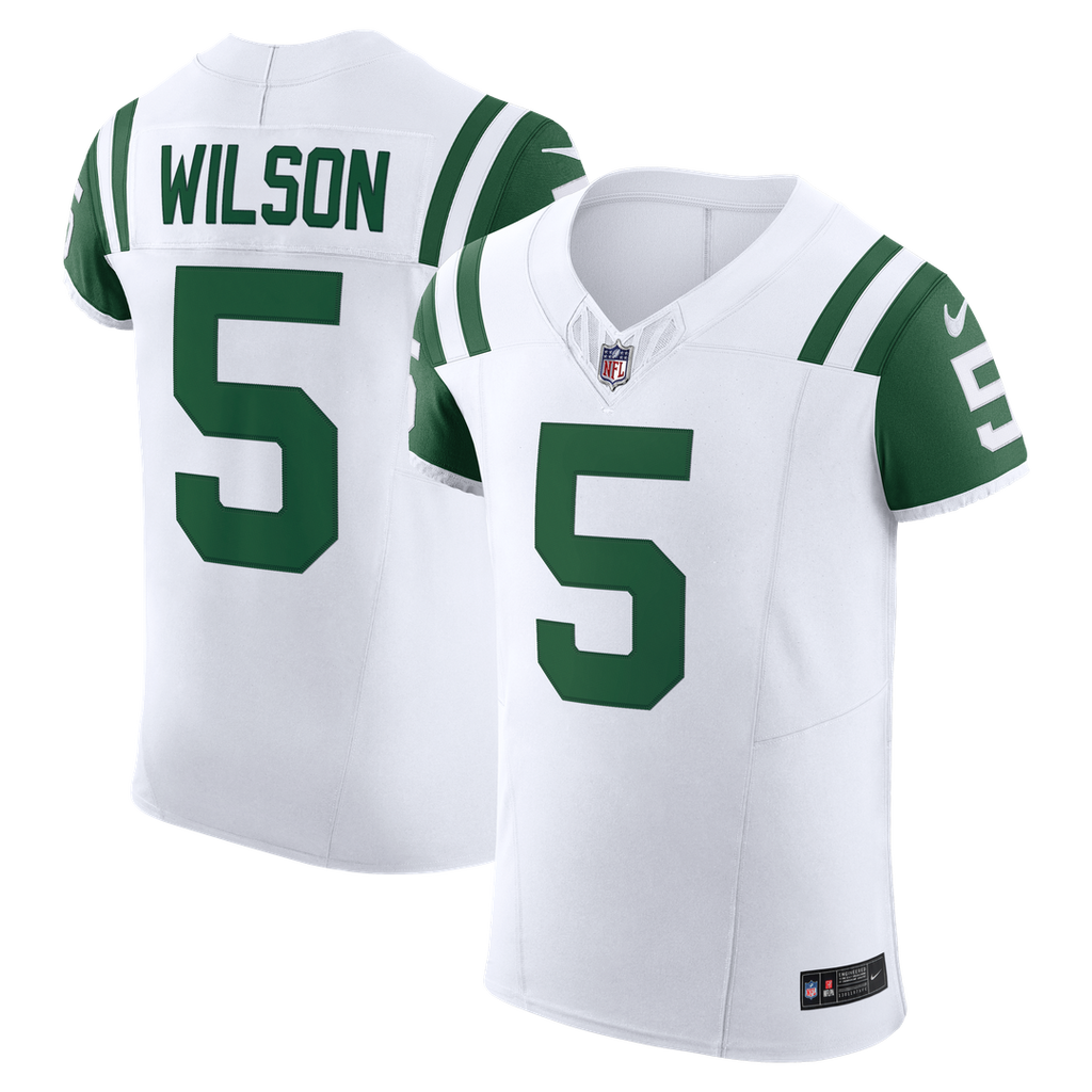 Garrett Wilson New York Jets Classic Alternate Vapor F.U.S.E. Elite Jersey - White