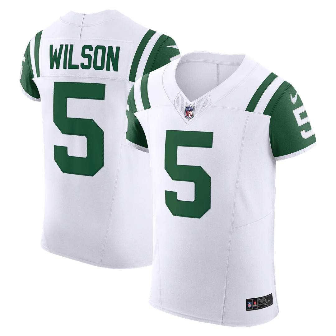 Garrett Wilson New York Jets Classic Alternate Vapor F.U.S.E. Elite Jersey - White