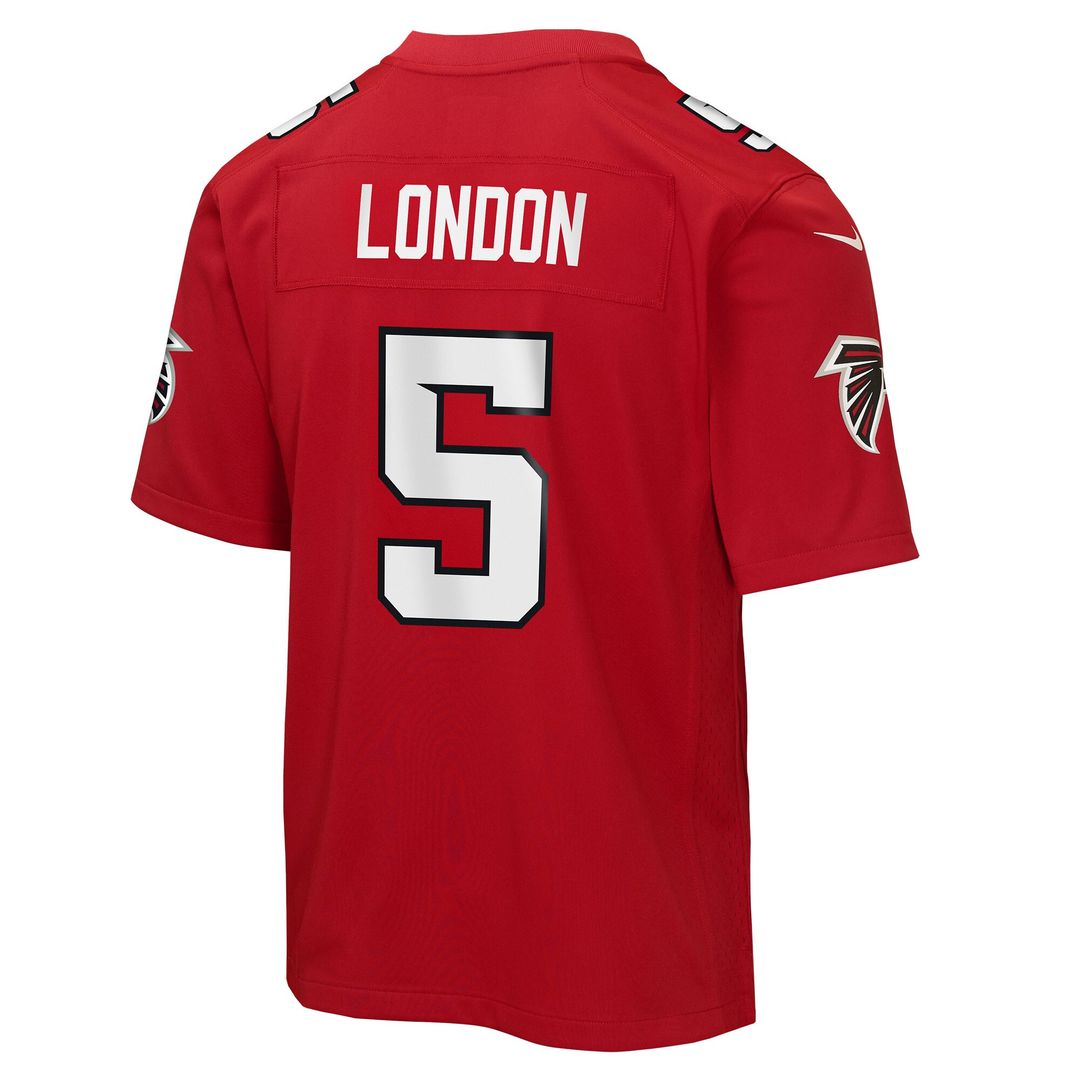 Drake London Atlanta Falcons Youth Game Jersey - Red