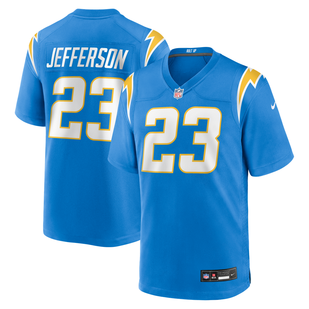 Tony Jefferson Los Angeles Chargers Team Game Jersey - Powder Blue