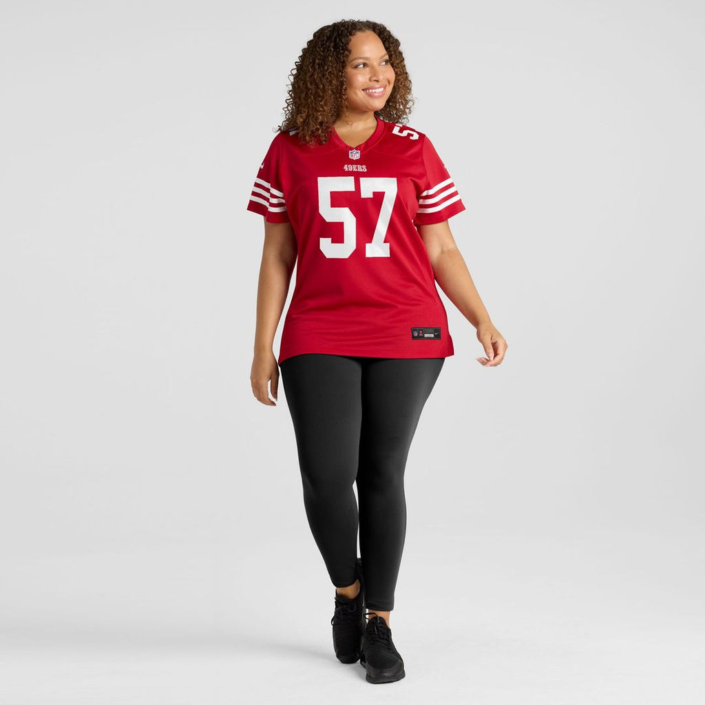 Luke Gifford San Francisco 49ers Women's Team Game Jersey - Scarlet
