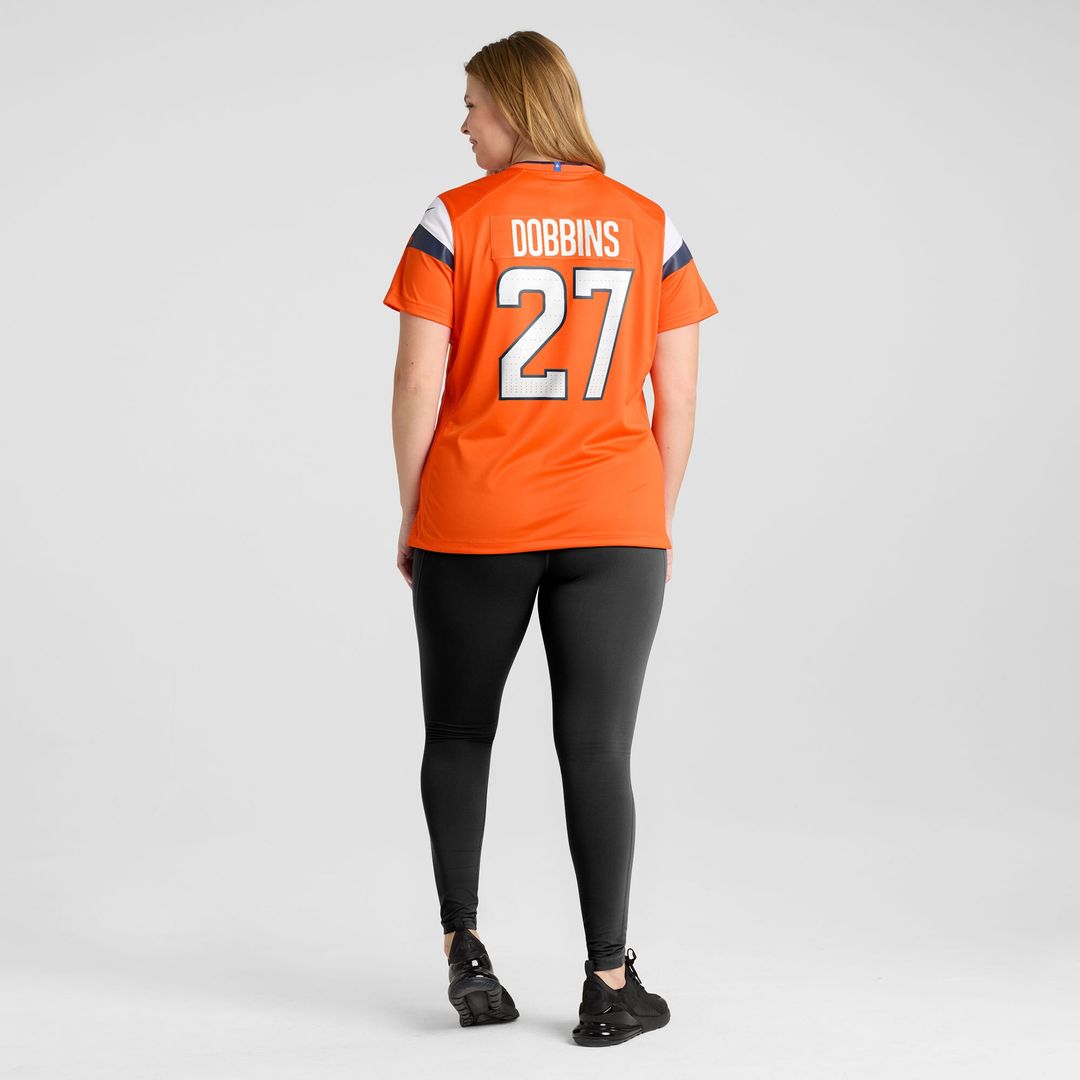 J.K. Dobbins Denver Broncos Women's Team Game Jersey - Orange