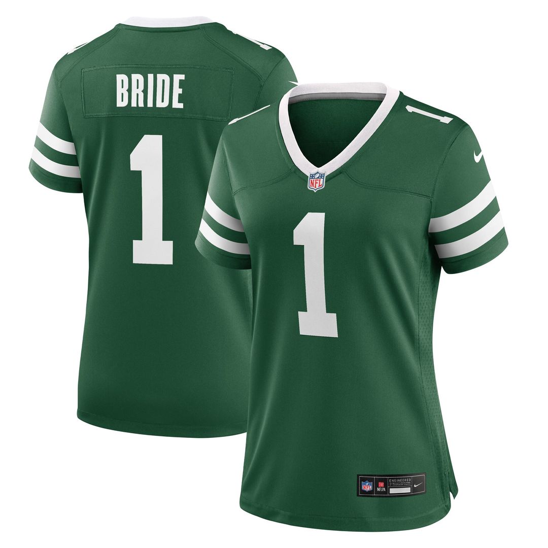 Number 1 Bride New York Jets Women's Game Jersey - Legacy Green