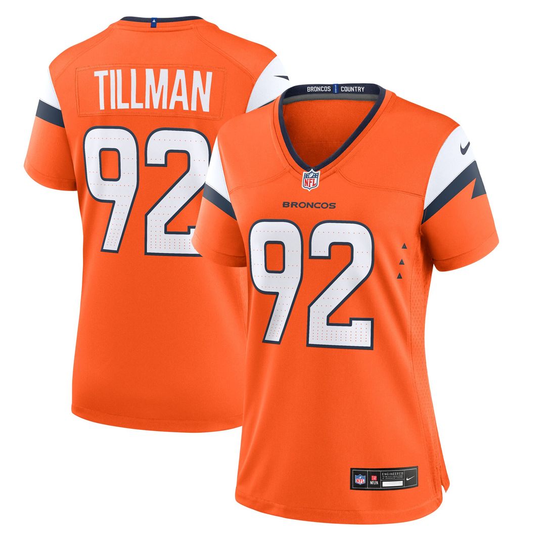 Dondrea Tillman Denver Broncos Women's Team Game Jersey - Orange