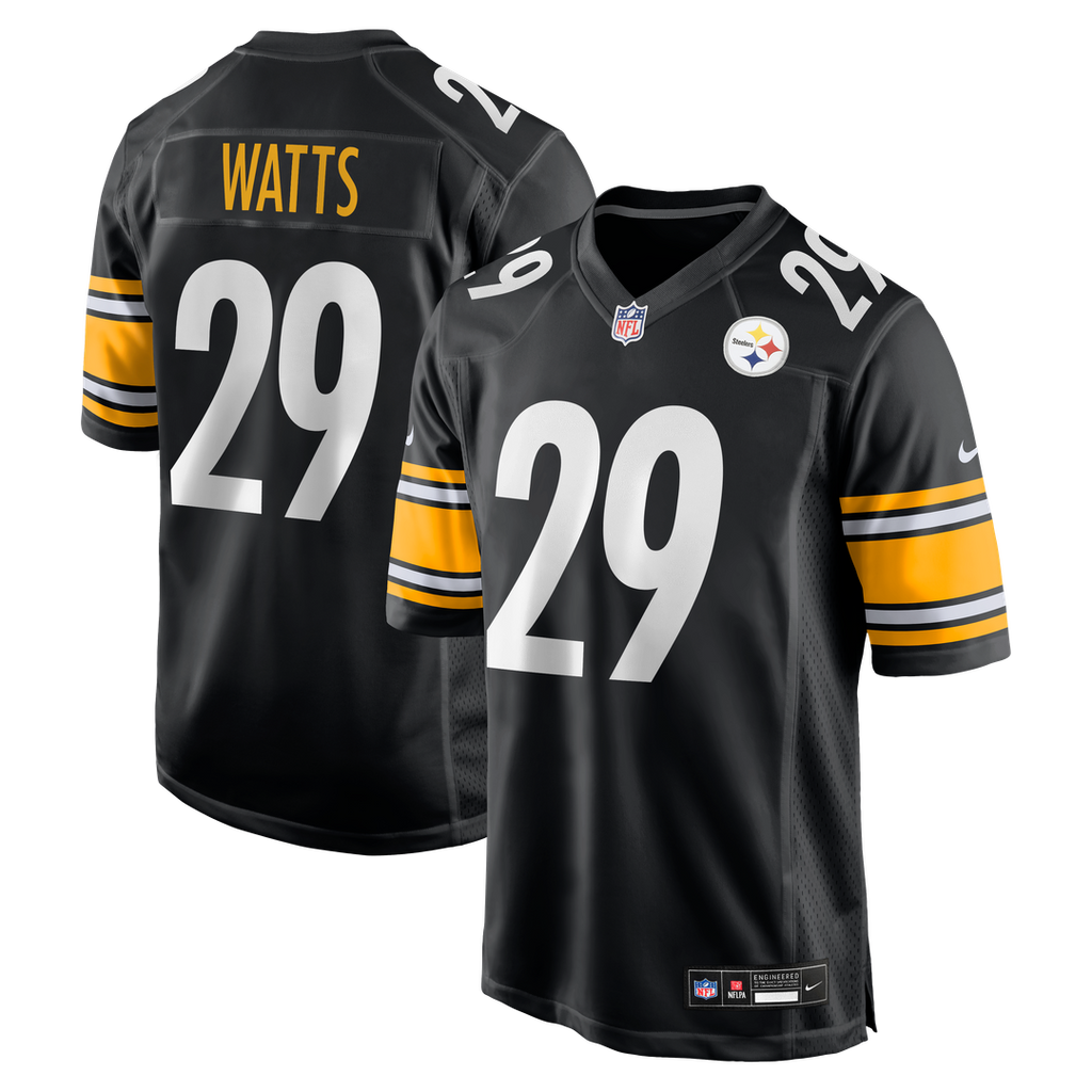 Ryan Watts Pittsburgh Steelers Game Jersey - Black
