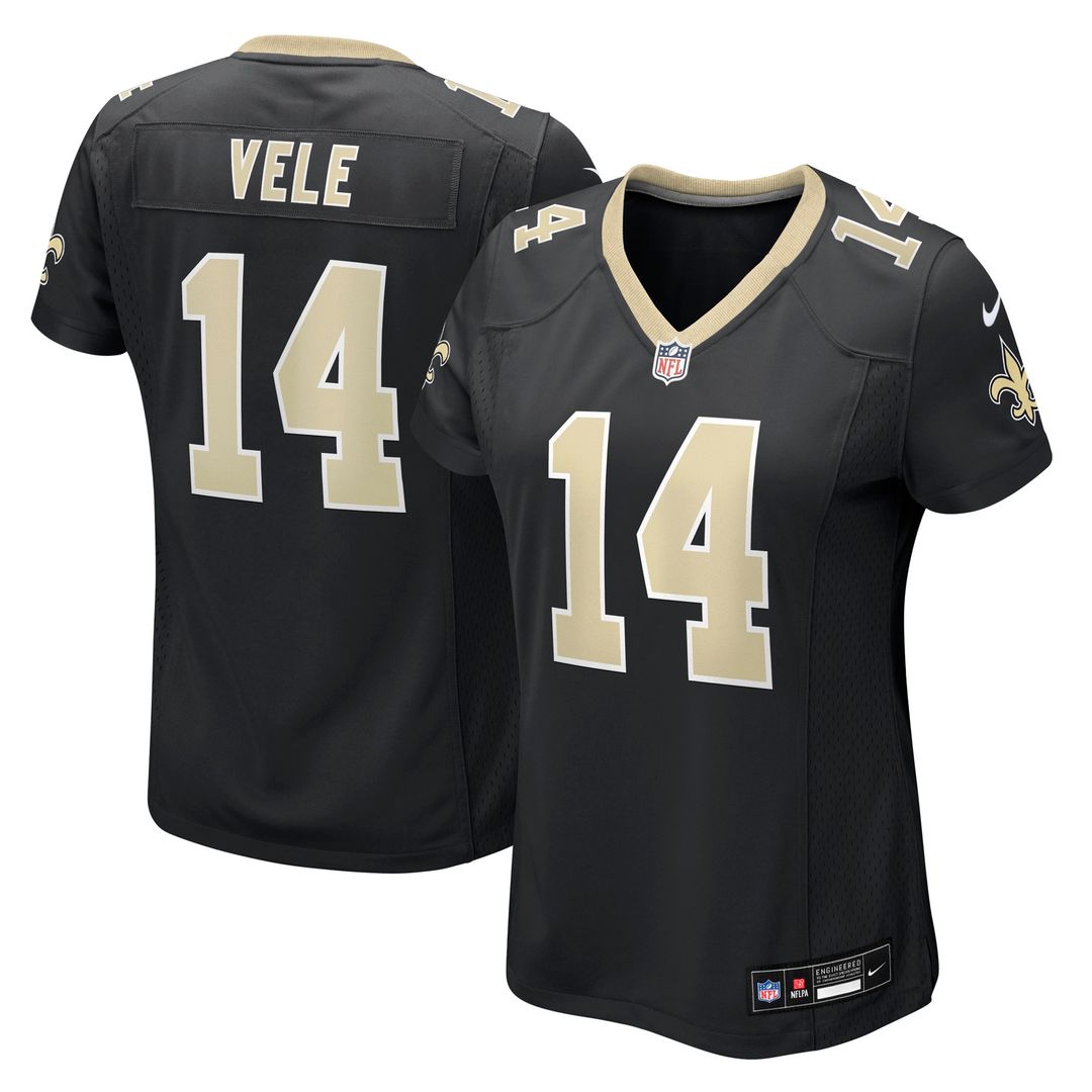 Devaughn Vele New Orleans Saints Women's Team Game Jersey - Black